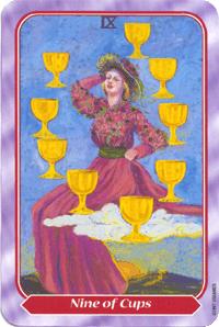  - Spiral Tarot - ʥ - Nine Of Cups