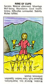 ѧ - Starter Tarot - ʥ - Nine Of Cups