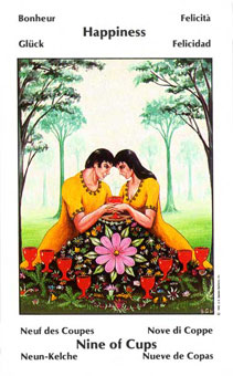 Űֿ - Barbara Walker Tarot - ʥ - Nine Of Cups