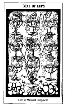 ʿ - The Hermetic Tarot - ʥ - Nine Of Cups
