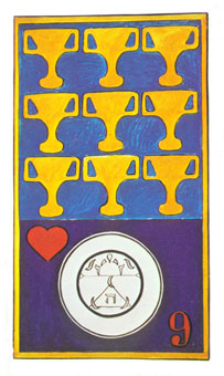 岼˹ - Papus Tarots - ʥ - Nine Of Cups