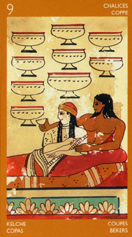 ³ - Etruscan Tarot - ʥ - Nine Of Cups