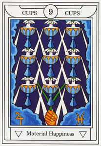 ƽ - Golden Dawn Magical Tarot - ʥ - Nine Of Cups