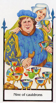 ž - Tarot Of The Old Path - ʥ - Nine Of Cups