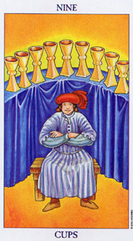 ΰ - Radiant Rider-Waite Tarot - ʥ - Nine Of Cups