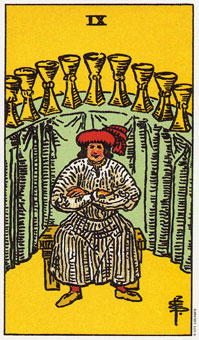 ԭʼΰ - Original Rider-Waite Tarot - ʥ - Nine Of Cups