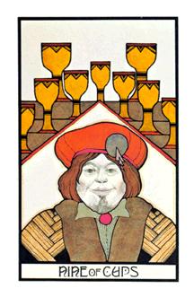 ̫ʱ - Aquarian Tarot - ʥ - Nine Of Cups