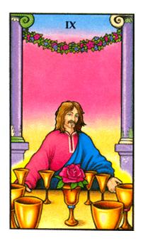 ŵ - Connolly Tarot - ʥ - Nine Of Cups