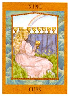 Ů - Goddess Tarot - ʥ - Nine Of Cups