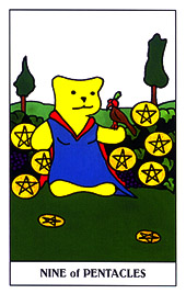 С - Gummy Bear Tarot - ǮҾ - Nine Of Pentacles