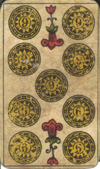 I - I Tarot - ǮҾ - Nine Of Pentacles