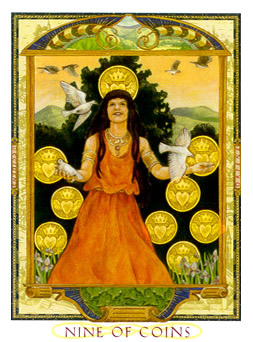  - Lovers Path Tarot - ǮҾ - Nine Of Pentacles