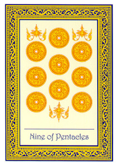 ̩ʼ - Royal Thai Tarot - ǮҾ - Nine Of Pentacles