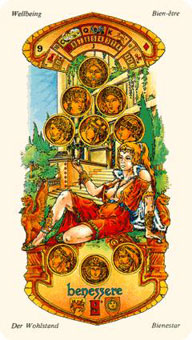 ˹ - Stella Tarot - ǮҾ - Nine Of Pentacles