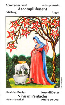 Űֿ - Barbara Walker Tarot - ǮҾ - Nine Of Pentacles