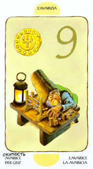  - Tarot of the Gnomes - ǮҾ - Nine Of Pentacles