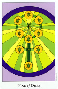  - Tarot Of The Sephiroth - ǮҾ - Nine Of Pentacles