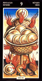  - Illuminate Ancient Tarots - ǮҾ - Nine Of Pentacles