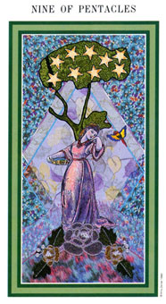 Ȼ - The Enchanted Tarot - ǮҾ - Nine Of Pentacles