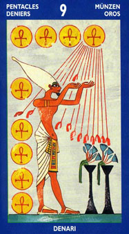 ˹ҿ˹ - Tarot of the Sphinx - ǮҾ - Nine Of Pentacles