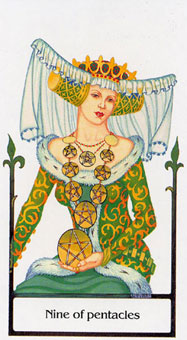 ž - Tarot Of The Old Path - ǮҾ - Nine Of Pentacles