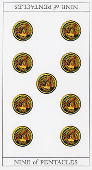 ħ - Love and Mystical Tarot - ǮҾ - Nine Of Pentacles