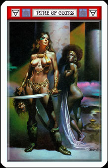 ˹Լ - Boris Vallejo Tarot - ǮҾ - Nine Of Pentacles