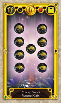 Ѱ - Quest Tarot - ǮҾ - Nine Of Pentacles