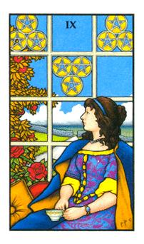 ŵ - Connolly Tarot - ǮҾ - Nine Of Pentacles