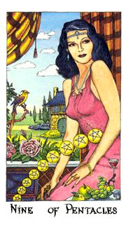  - Cosmic Tarot - ǮҾ - Nine Of Pentacles