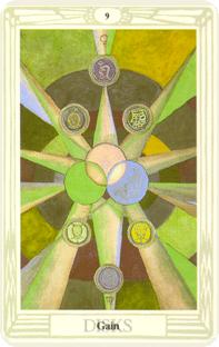  - Croley Tarot - ǮҾ - Nine Of Pentacles