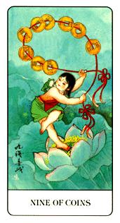 й - Chinese Tarot - ǮҾ - Nine Of Pentacles