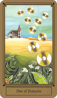  - Fantastical Tarot - ǮҾ - Nine Of Pentacles