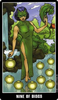 ׵ - Fradella Tarot - ǮҾ - Nine Of Pentacles