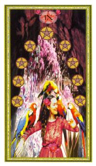 ܶ - Gendron Tarot - ǮҾ - Nine Of Pentacles