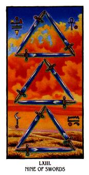  - Ibis Tarot -  - Nine Of Swords