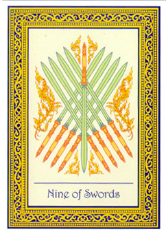 ̩ʼ - Royal Thai Tarot -  - Nine Of Swords