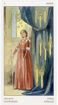 ո - Tarot of The Renaissance -  - Nine Of Swords