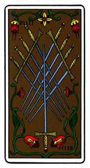 ˹ - Oswald Wirth Tarot -  - Nine Of Swords