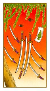  - Ukiyoe Tarot -  - Nine Of Swords