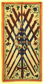 ˹ - Visconti Sforza Tarot -  - Nine Of Swords