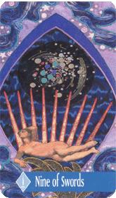 ÷ - Zerner Farber Tarot -  - Nine Of Swords