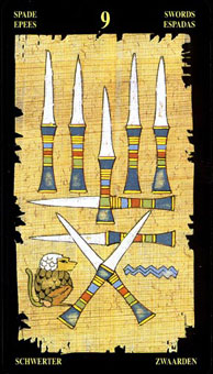  - Egyptian Tarot -  - Nine Of Swords