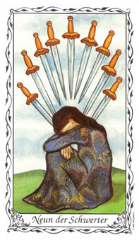 ޵ - Das Hudes Tarot -  - Nine Of Swords