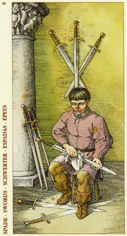 Ŷ - Tarot of Durer -  - Nine Of Swords