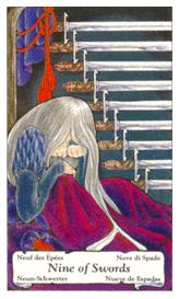 ɭ޲ - Hanson Roberts Tarot -  - Nine Of Swords