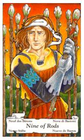 ɭ޲ - Hanson Roberts Tarot - ȨȾ - Nine Of Wands