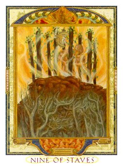  - Lovers Path Tarot - ȨȾ - Nine Of Wands