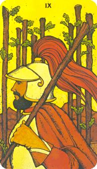 Ħ - Morgan-Greer Tarot - ȨȾ - Nine Of Wands