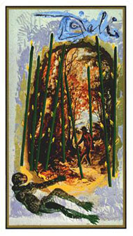 ߶ - Salvador Dali Tarot - ȨȾ - Nine Of Wands